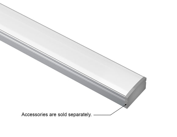 GL LED Slim Flat GLQ-1709 Aluminum Channel with Solder-Free End Caps and Milky Diffuser provides excellent heat management and long-lasting durability, making it perfect for sleek and efficient LED lighting applications.