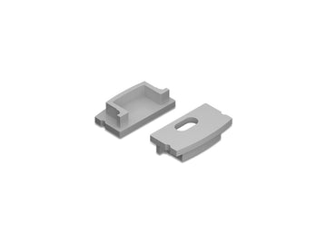 Aluminum Channel SLIM FLAT Accessories - GLQ 1709 End Caps (pair)