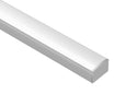 SLIM FLAT - GLQ 1711 Silver Aluminum Channel + Milky Diffuser - 94" - 2