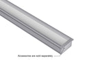 ANGLE RECESS - GLQ 1811 Silver Aluminum Channel + Milky Diffuser - 94"-3