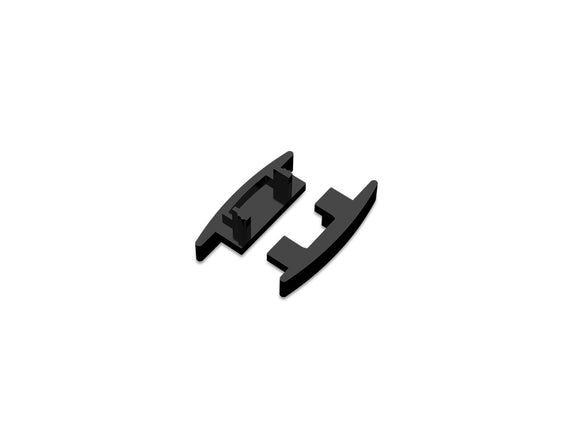 Aluminum Channel SLIM SHALLOW RECESS Accessories - GLQ 2309 End Caps (pair)