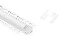 ANGLE WASH - GLQ 9526 White Aluminum Channel + Milky Diffuser - 94" - 6