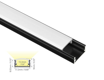 Dimensions of the GLQ 1709 aluminum channel.