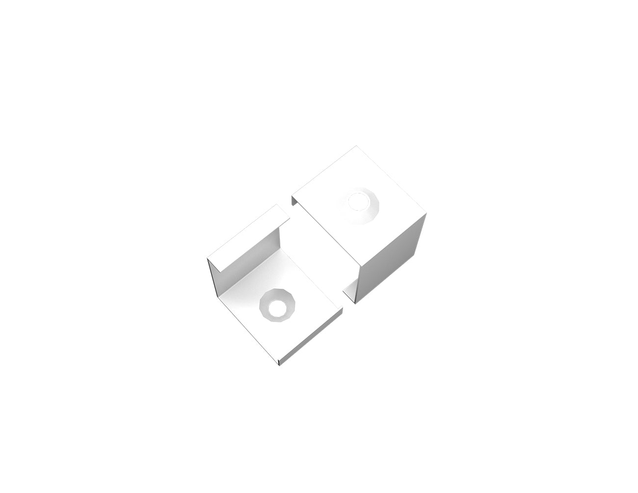 Aluminum Channel ROUND CORNER-S Accessories - GLQ 1616 Mounting Clip (pc)