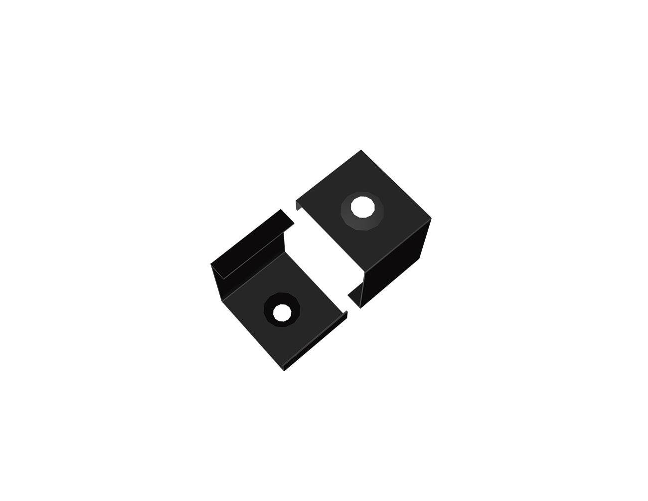 Aluminum Channel ROUND CORNER-S Accessories - GLQ 1616 Mounting Clip (pc)