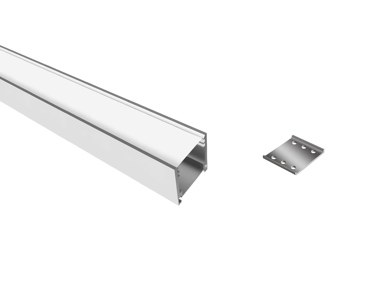 BENDABLE35 - GLY 2425 Aluminum Channel + Milky Silicone Cover - 94"