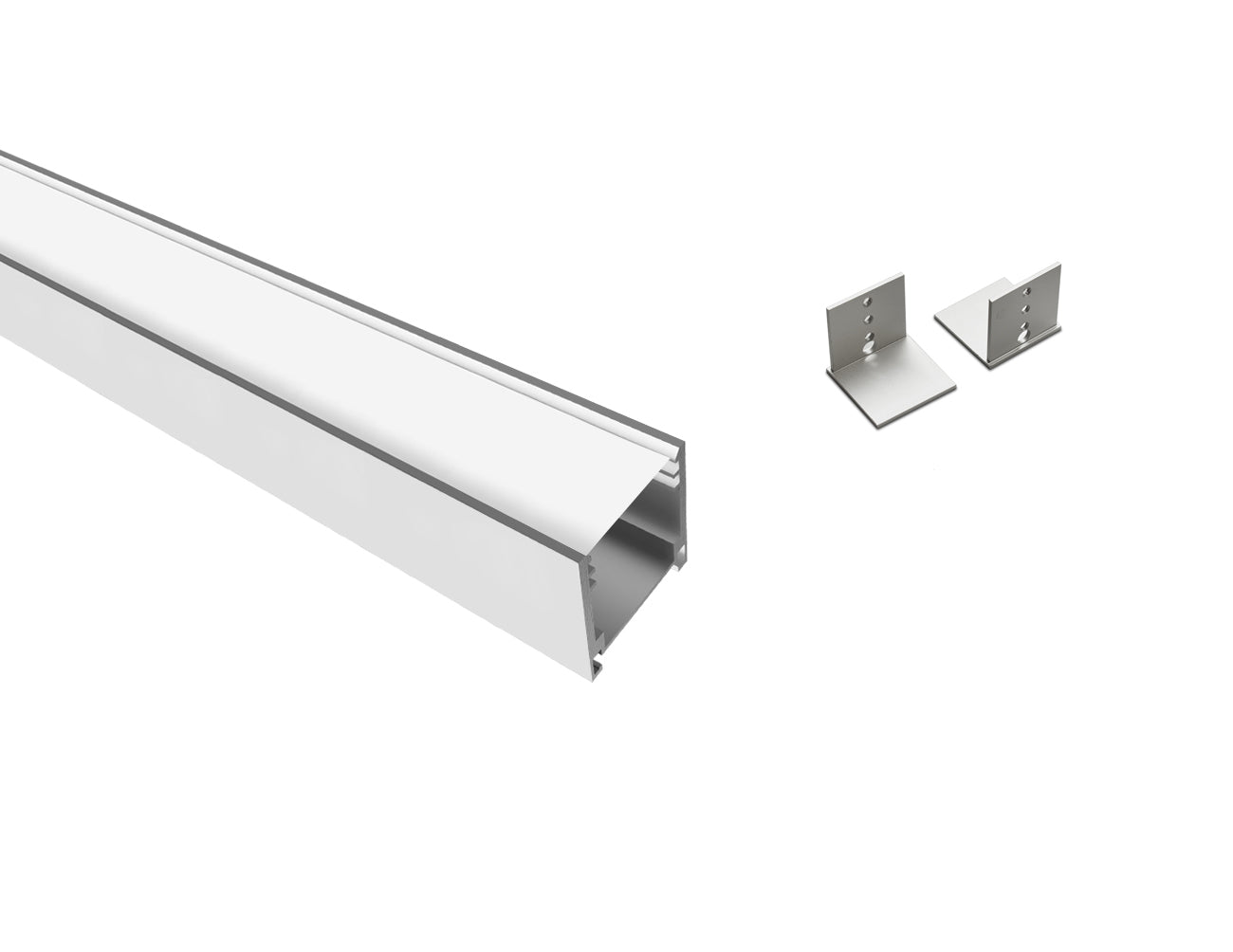 BENDABLE35 - GLY 2425 Aluminum Channel + Milky Silicone Cover - 94"