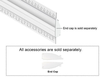 GL LED Skirting GLYB025 Aluminum Channel with Milky Diffuser delivers low-level accent lighting along baseboards or wainscoting. Constructed from anodized aluminum for effective heat management and durability, ideal for subtle architectural lighting features.