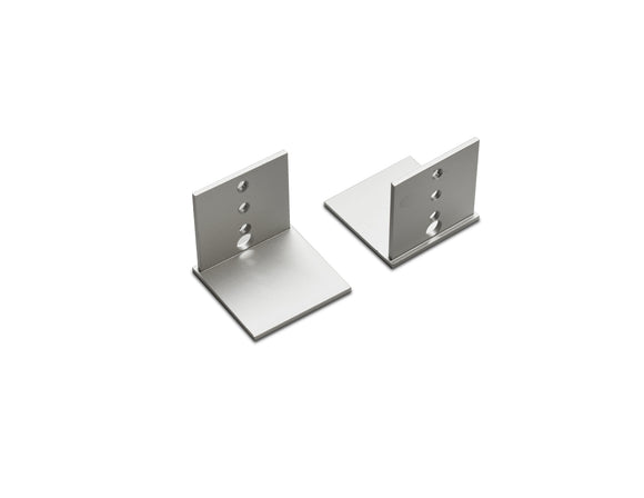 Aluminum Channel BENDABLE35 Accessories - GLY 2425 End Caps - Silver (pair)
