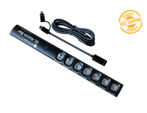 The GL Kelvin Bar is a professional color temperature demonstration tool designed to clearly present how different CCTs appear in real-world applications.