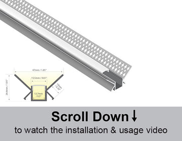 Dimensions of the BY 5026 aluminum channel.