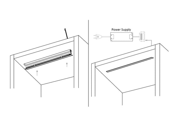 Undercabinet Light - Recess mount Solder Free LED Linear Light 31138