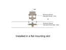 Aluminum Channel Adjustable Bracket - Silver-7