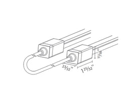 LED 1010N Neon Light - Side Bend Accessories - Jumper Connector - 0