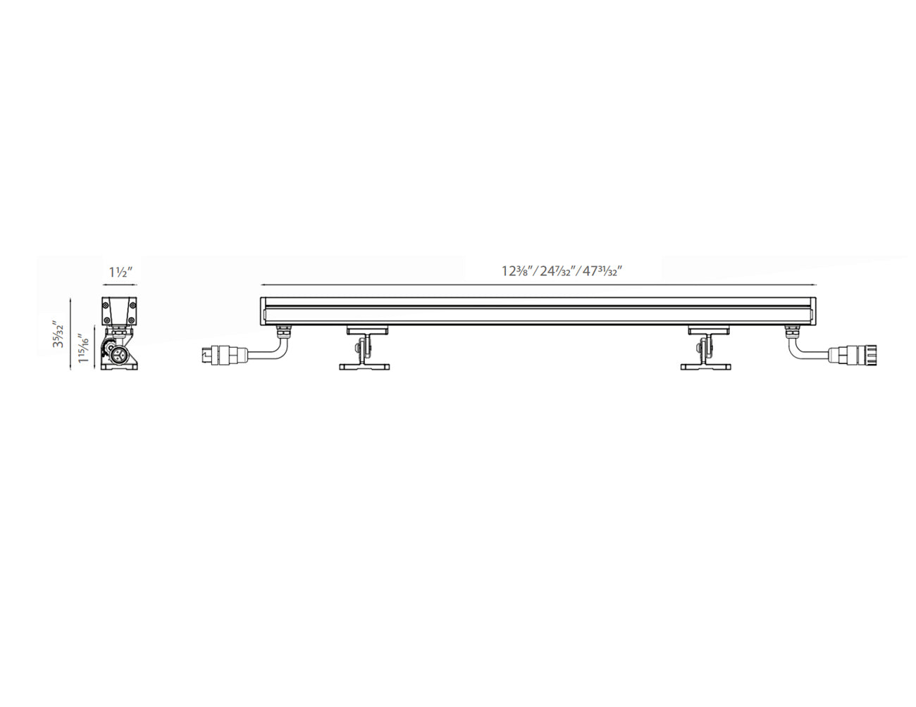 LED Wall Washer W38A Series - RGBW - 24VDC