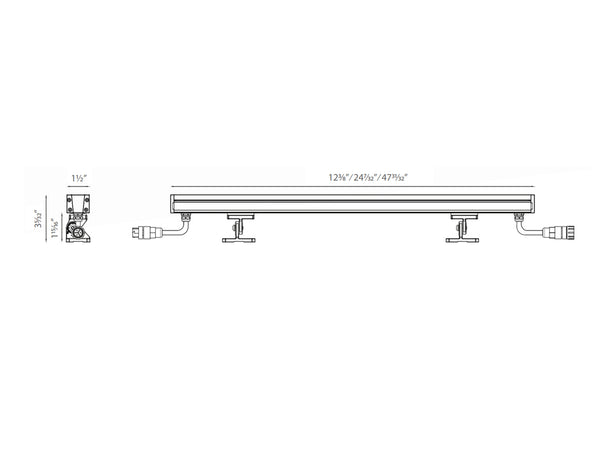 LED Wall Washer W38A Series - RGBW - 24VDC - 2