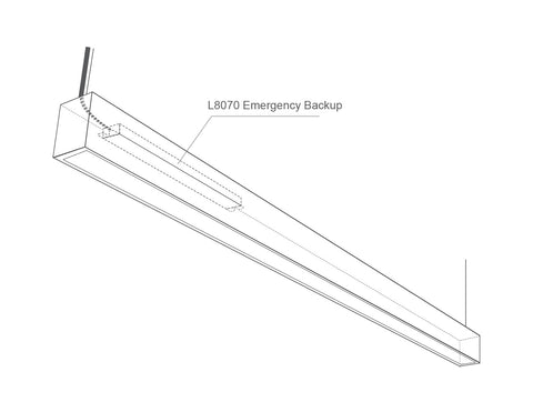 LED Linear Light - L8070 Emergency Backup 8W - 0
