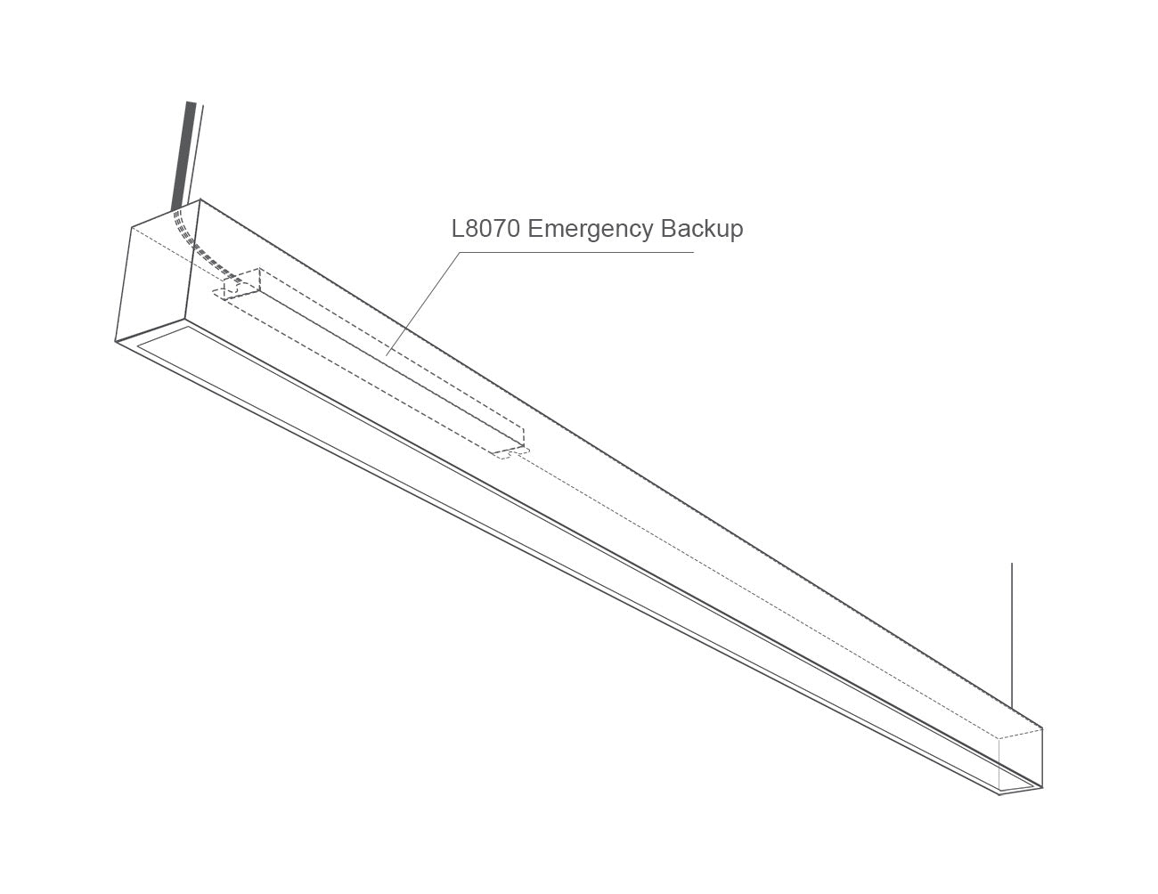 LED Linear Light - L8070 Emergency Backup 8W