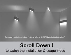 Utility-grade LED linear light providing reliable brightness for garages, workshops, and storage areas.