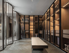 Integrated with the LDR Series power supply, the wardrobe lighting system offers bright and safe illumination inside the cabinet, making it easier to find and organize clothing.