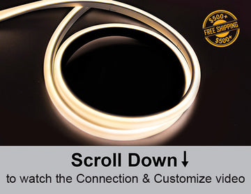 The 3D neon LED lights that are 3000K.