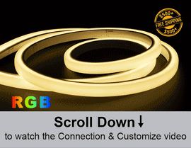 The 3D neon LED lights that are RGB.