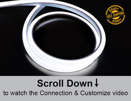 The 3D neon LED lights that are 6500K.