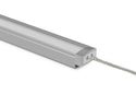 SLIM FLAT-SL - GLQ 1711 Silver Aluminum Channel + Clear Diffuser - 94" - 3