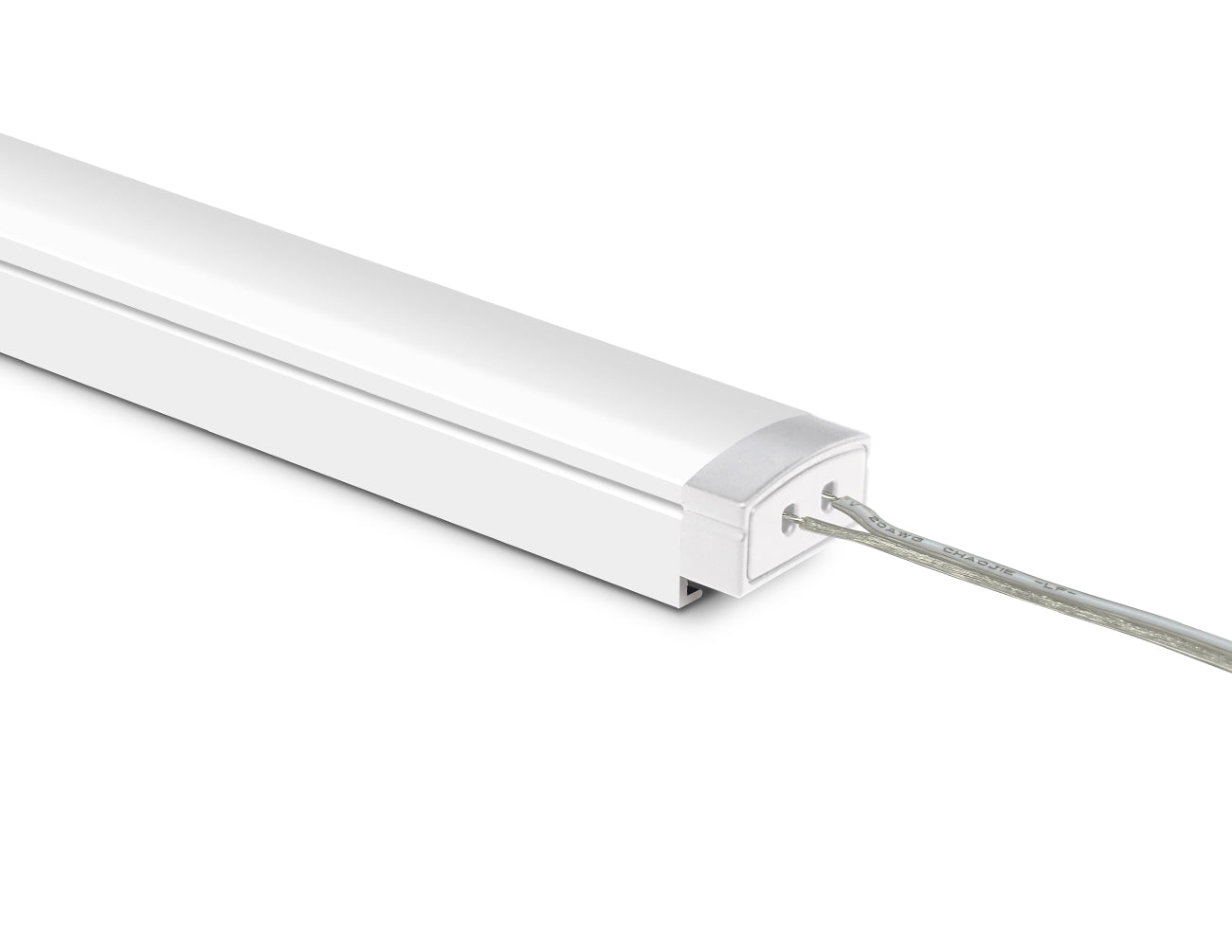 SLIM FLAT-SL - GLQ 1711 White Aluminum Channel + Milky Diffuser - 94"