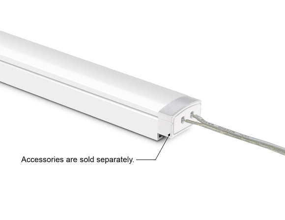 GL LED Slim Flat SL GLQ-1711 White Aluminum Channel with Milky Diffuser creates smooth, even light diffusion with a modern, matte anodized finish. Engineered for consistent performance and thermal efficiency, it’s perfect for refined LED strip lighting designs and architectural interiors.