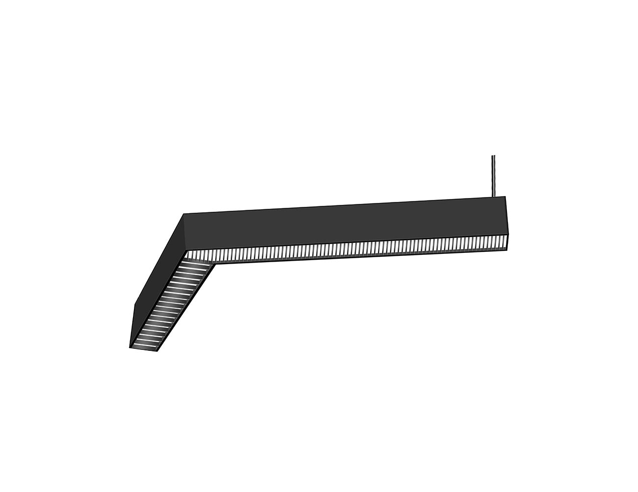 LED Linear Light - L8070 - Louver Lens - 120° L Shape