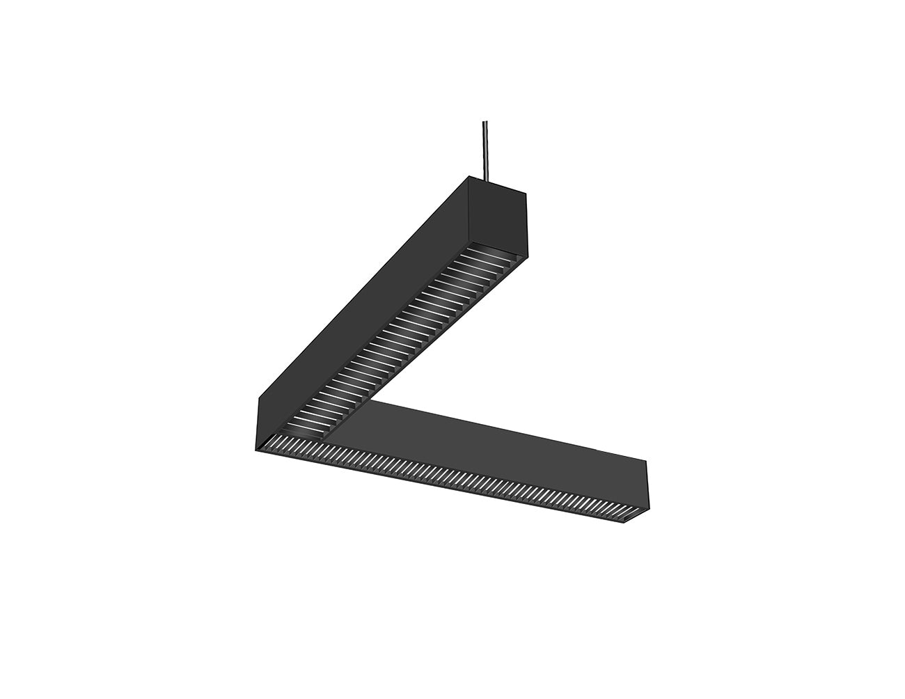 LED Linear Light - L8070 - Louver Lens - L Shape - 0