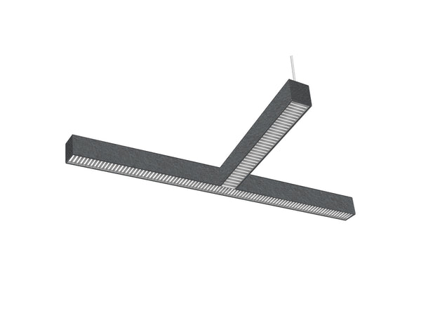 LED Linear Light - L8070 - Acoustic Housing - Grille Lens - T Shape - 1