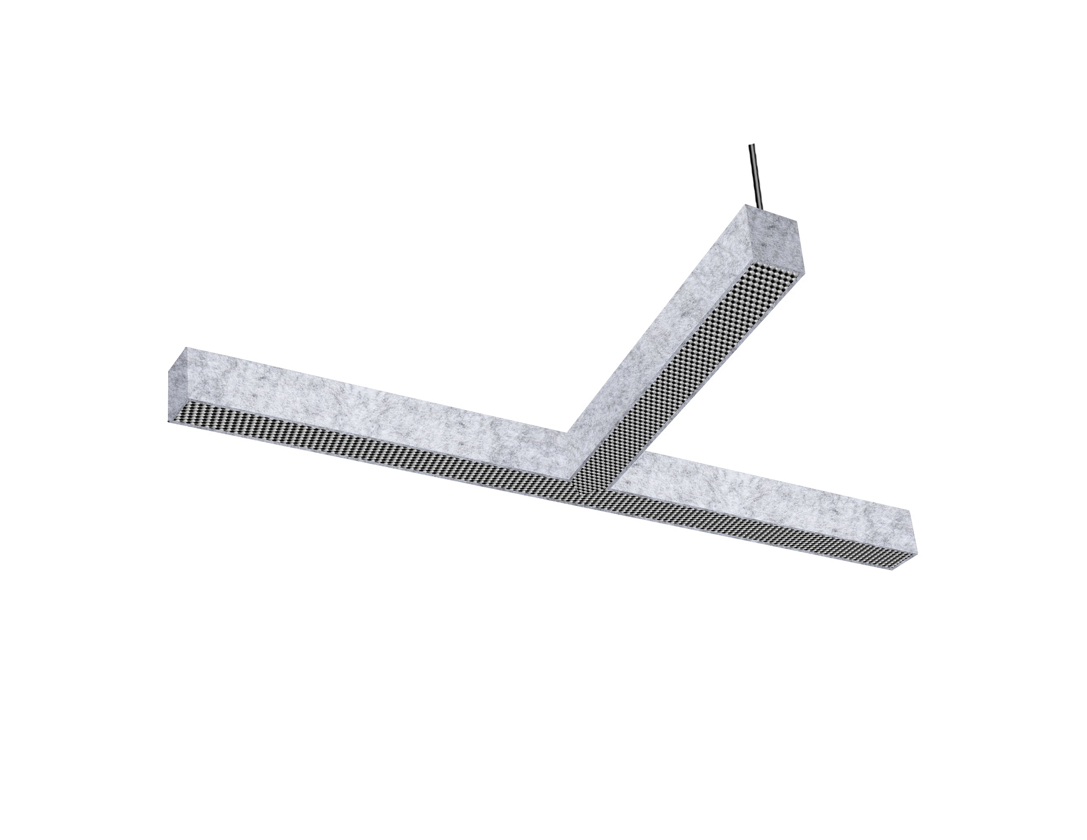 LED Linear Light - L8070 - Acoustic Housing - No Glare Lens - T Shape