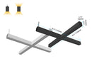 GL L8070 X-Shape linear light with Honeycomb Lens delivers focused and low-glare illumination, ideal for modern interiors; available in black and white finishes.