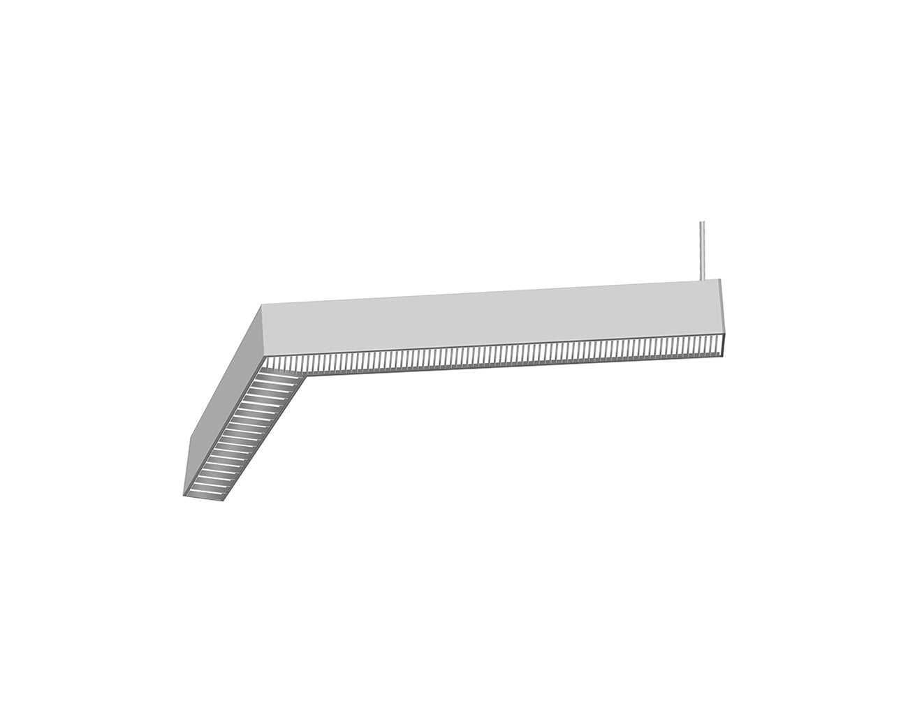 LED Linear Light - L8070 - Louver Lens - 120° L Shape