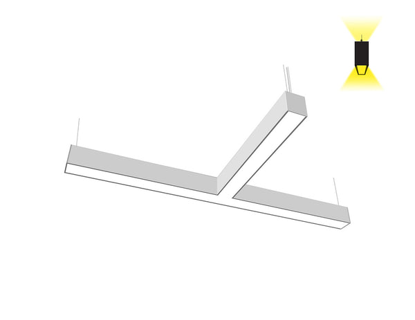 LED Linear Light - Up and Down Continuous Run L8070 - T Shape - 2