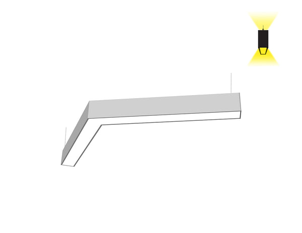 LED Linear Light - Up and Down Continuous Run L8070 120° L Shape - 11