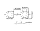 LED 4LED Module - 11000K - Clear (100pcs/bag)-3
