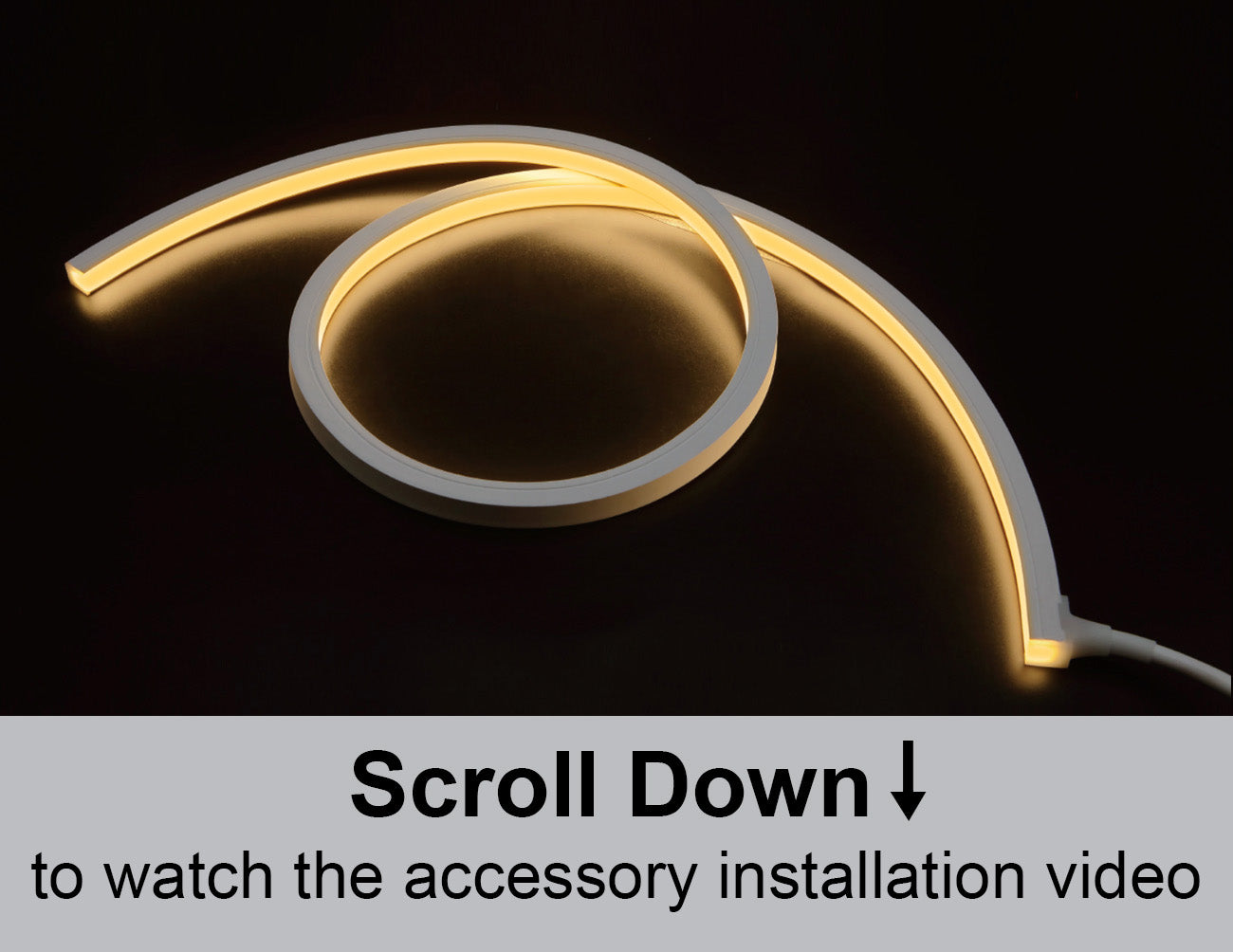 LED 1010N Neon Light - Top Bend - Single Color - Wet Location - 2700K ...