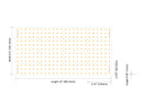 Dimensions of LED Pixels Light Sheet - Color Changing RGBW 4 in 1