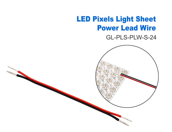 LED Pixels Light Sheet Accessories - Power Lead Wire