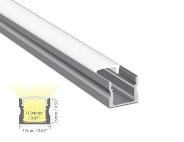 Dimensions of the YD 1202 aluminum channel.