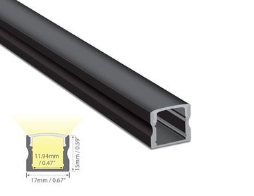 Dimensions of the YD 1202 aluminum channel.