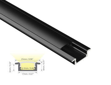 Dimensions of the GLQ 2309 aluminum channel.