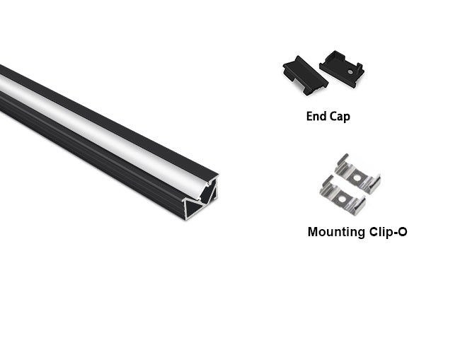 Accessories for the GLQ 1326 aluminum channel.