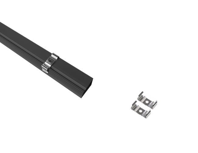 The GLQ 1326 black aluminum channel with metal clip