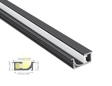 Dimensions of the JH 1722 aluminum channel.