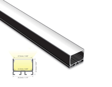 Dimensions of the ES 3021 aluminum channel.