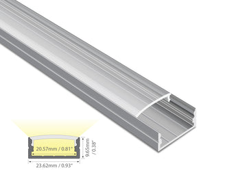Dimensions of the YD 2002 aluminum channel.